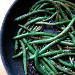 Blistered Asian Inspired Green Beans